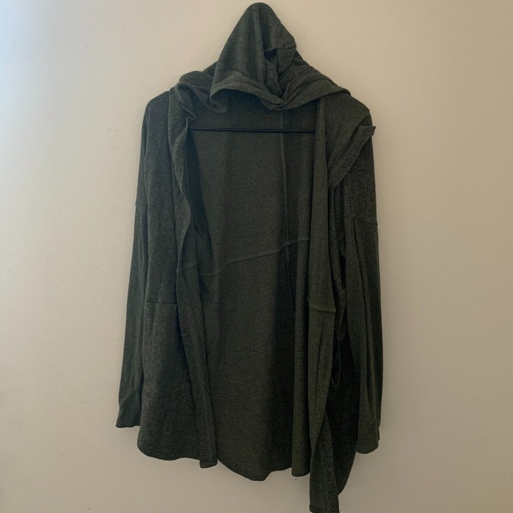 Green Hooded Carigan